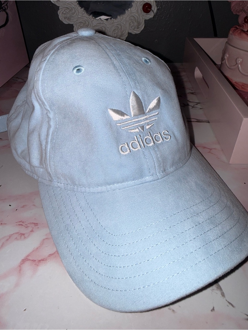 adidas Pastel Blue Trefoil Cap